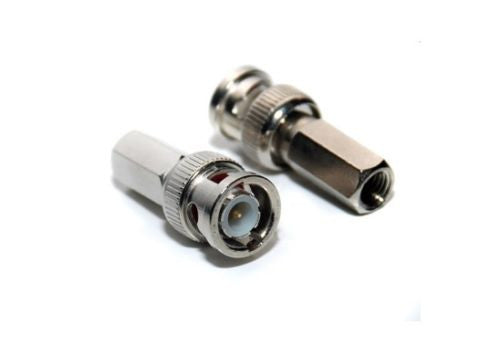 BNC Twist-On Male Connector for RG59, Pack of 20 - smart security club
