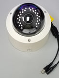 2 megapixel 4-in-1 IR dome camera 2.8~12mm varifocal lens waterproof vandal-proof