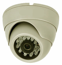 Indoor IR Eye-Ball Dome Camera, 480 TV Lines, Ivory Color - smart security club
