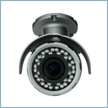 D-max, DMC-3036BZW - Weather Proof Bullet  3 Mega Pixel IP Camera with  D. 2.8-12mm Motorized lens. Made in Korea